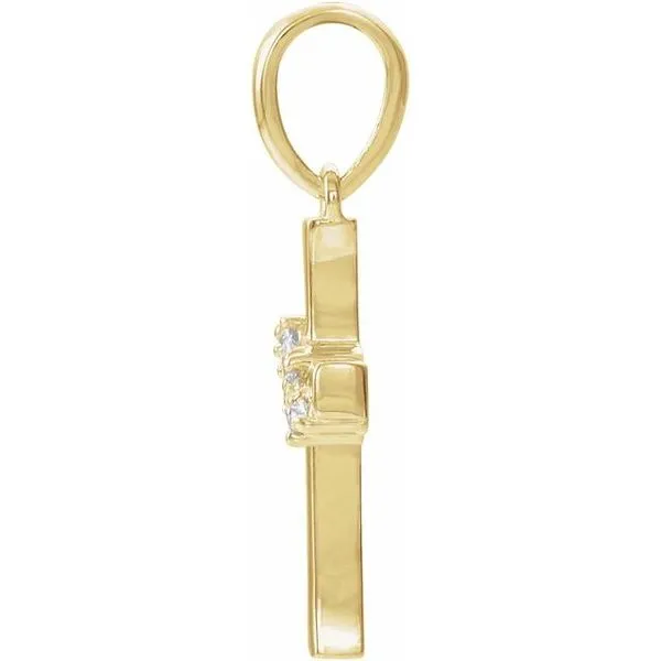 Cross Cluster Pendant Image 2 Hopman Jewelers Elkhart, IN