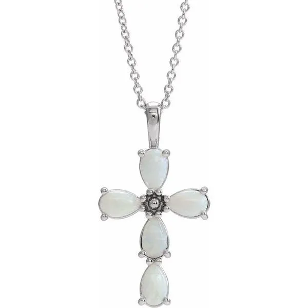 Beaded Cross Necklace Rick's Jewelers California, MD