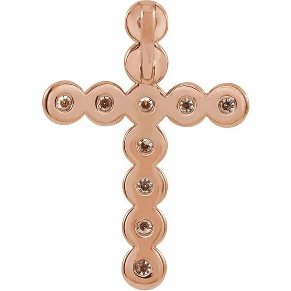 Bezel-Set Cross Pendant Image 3 Rasmussen Jewelers Spanish Fork, UT