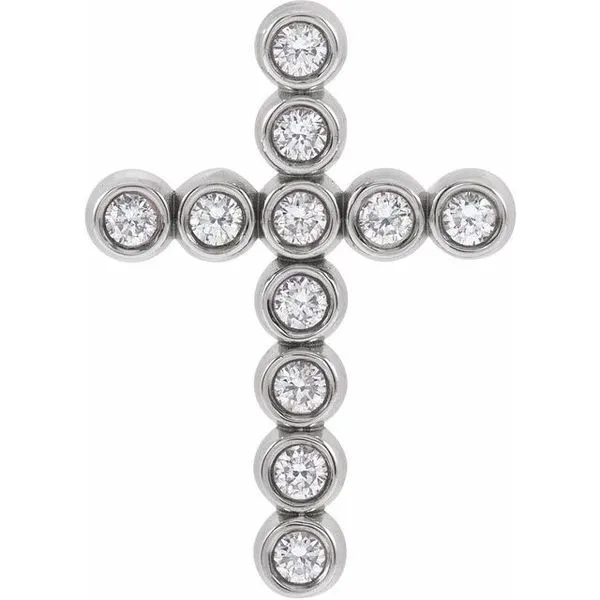 Bezel-Set Cross Pendant J. Meredith Jewelers Delafield, WI
