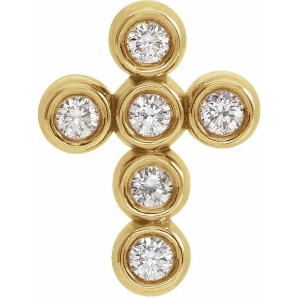 Bezel-Set Cross Pendant J. Meredith Jewelers Delafield, WI