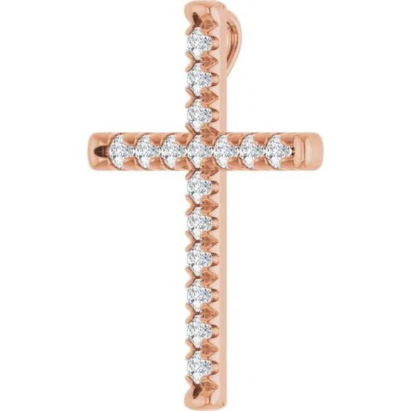 French-Set Cross Pendant Image 2 Moseley Diamond Showcase Inc Lexington, SC