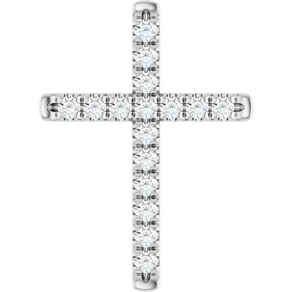 French-Set Cross Pendant Hopman Jewelers Elkhart, IN