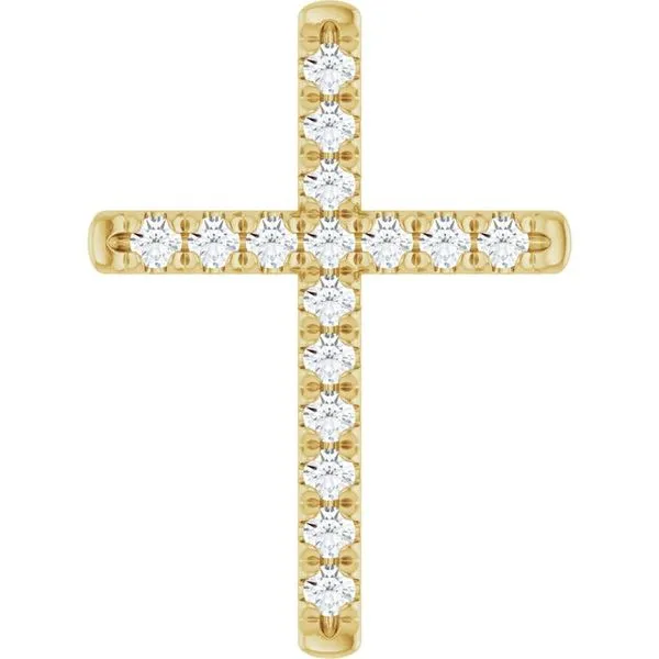 French-Set Cross Pendant McCoy Jewelers Bartlesville, OK