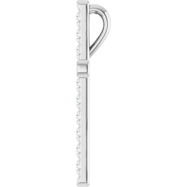 French-Set Cross Pendant Image 3 Studio D Jewelers Woodstock, IL