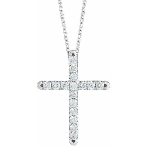 French-Set Cross Necklace Jewelry Design Studio Jensen Beach, FL