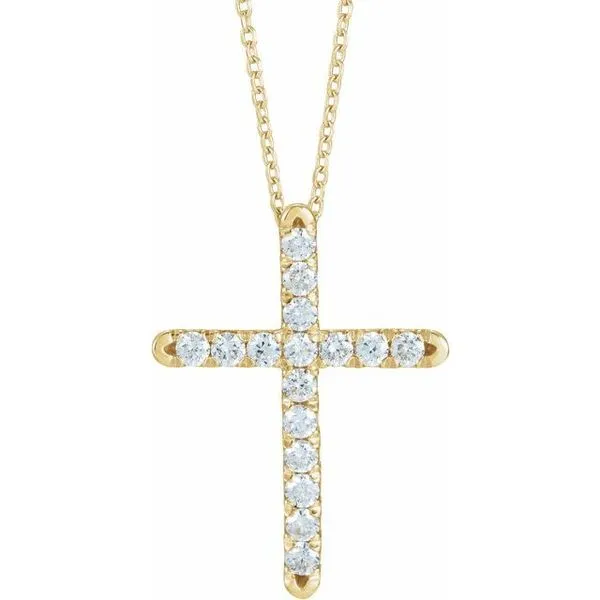 French-Set Cross Necklace Rasmussen Jewelers Spanish Fork, UT