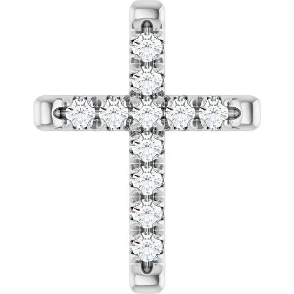 French-Set Cross Pendant J. Meredith Jewelers Delafield, WI