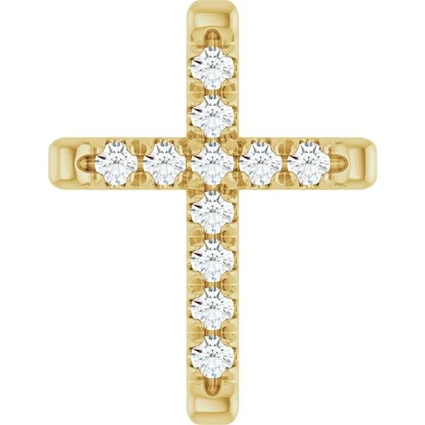 French-Set Cross Pendant Diny's Jewelers Middleton, WI