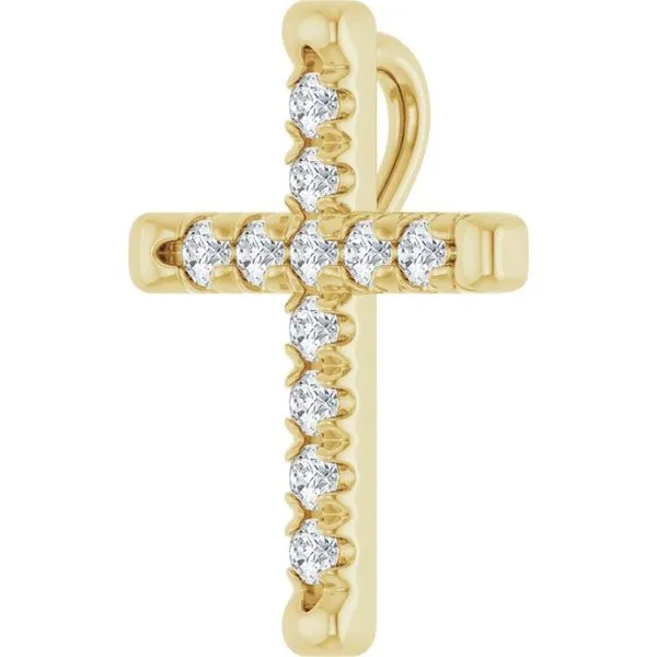 French-Set Cross Pendant Image 2 Diny's Jewelers Middleton, WI