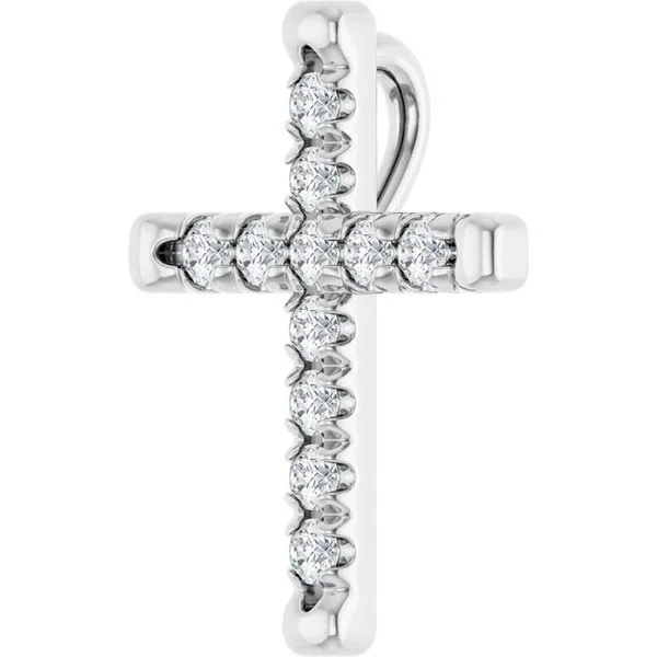 French-Set Cross Pendant Image 2 Bauble Patch Jewelers Comstock Park, MI