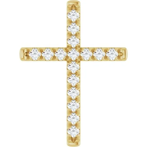 French-Set Cross Pendant Rick's Jewelers California, MD
