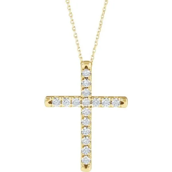 French-Set Cross Necklace Avitabile Fine Jewelers Hanover, MA
