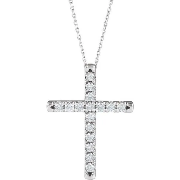 French-Set Cross Necklace Jewelry Design Studio Jensen Beach, FL