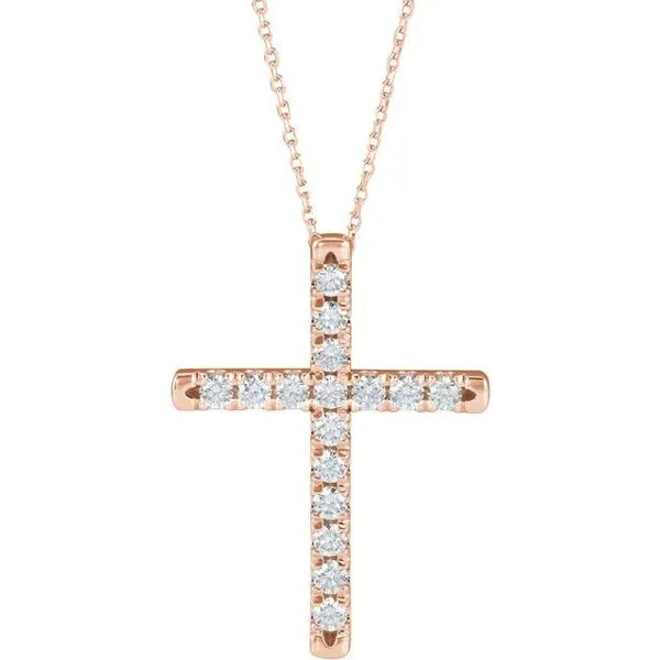 French-Set Cross Necklace Smith Jewelers Franklin, VA