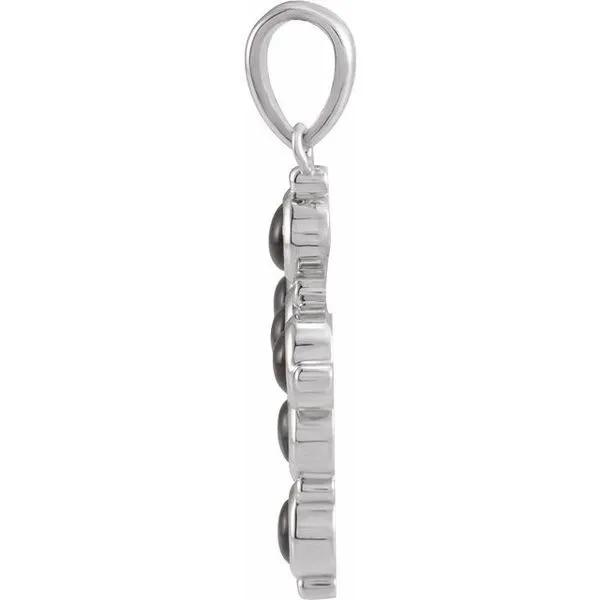 Cabochon Cross Pendant Image 2 J. Meredith Jewelers Delafield, WI