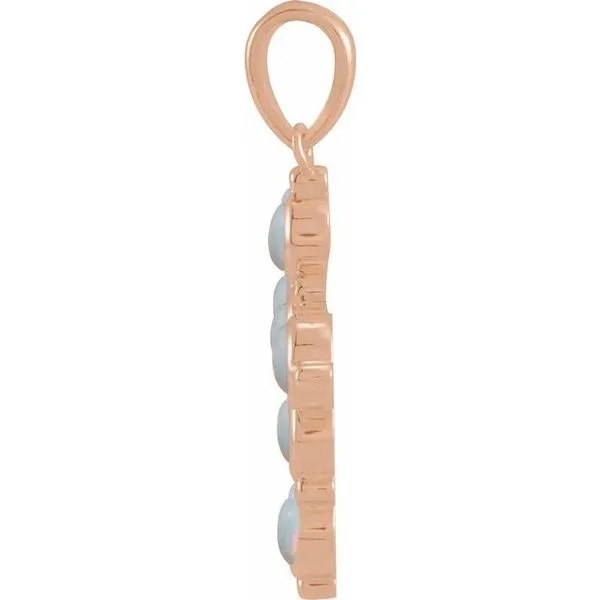 Cabochon Cross Pendant Image 2 D'Errico Jewelry Scarsdale, NY