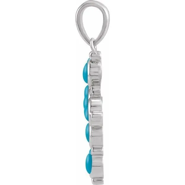 Cabochon Cross Pendant Image 2 James & Williams Jewelers Berwyn, IL