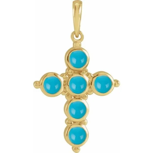 Cabochon Cross Pendant Hopman Jewelers Elkhart, IN