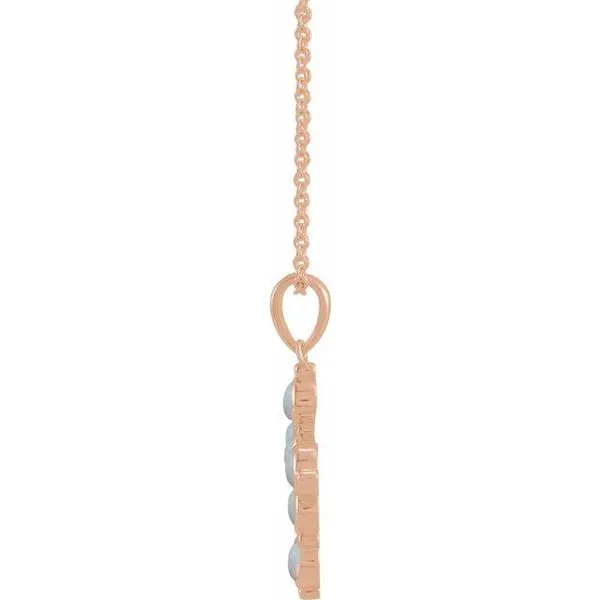 Cabochon Cross Necklace Image 2 Hopman Jewelers Elkhart, IN