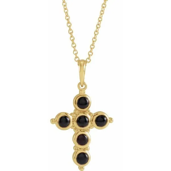 Cabochon Cross Necklace Hopman Jewelers Elkhart, IN