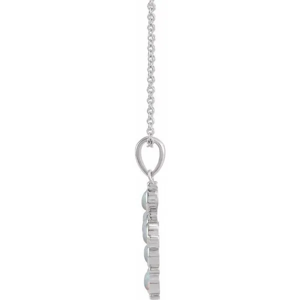 Cabochon Cross Necklace Image 2 Hopman Jewelers Elkhart, IN