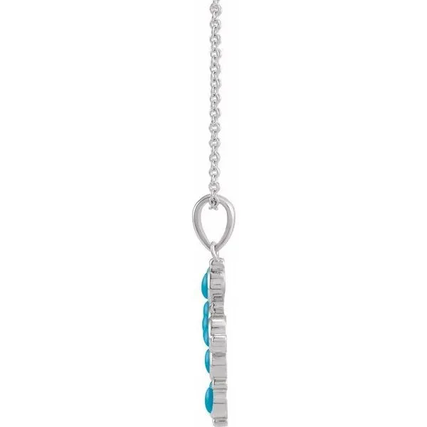 Cabochon Cross Necklace Image 2 James & Williams Jewelers Berwyn, IL