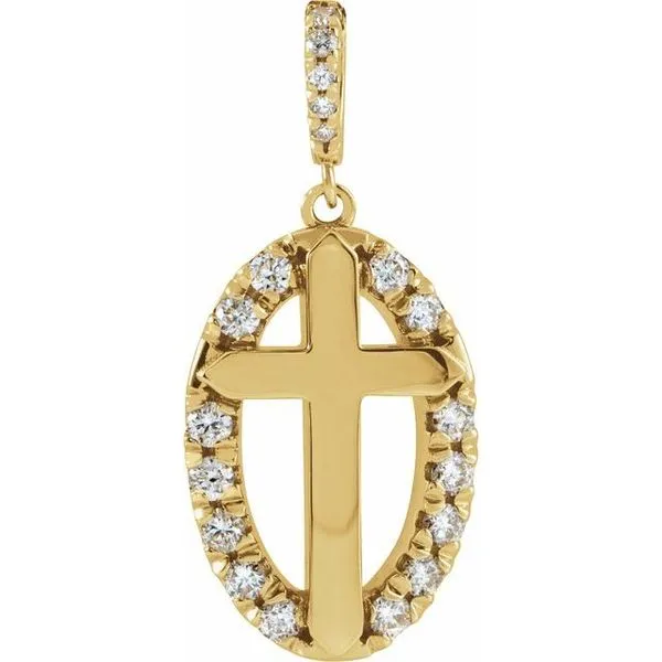 Halo-Style Cross Pendant Hopman Jewelers Elkhart, IN