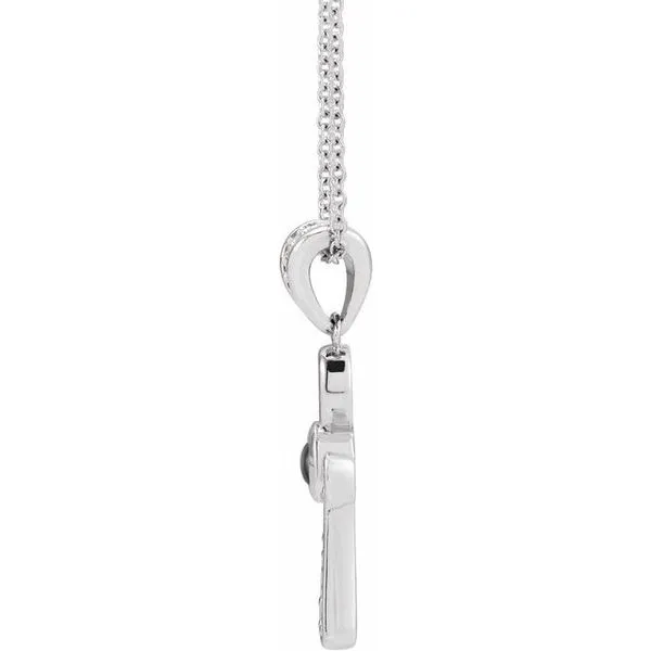 Cabochon Ankh Cross Necklace Image 2 J. Meredith Jewelers Delafield, WI