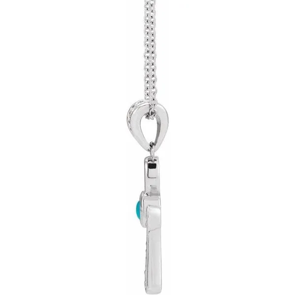 Cabochon Ankh Cross Necklace Image 2 Arnold's Jewelry and Gifts Logansport, IN