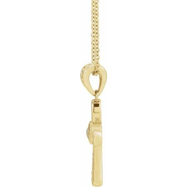 Cabochon Ankh Cross Necklace Image 2 Rasmussen Jewelers Spanish Fork, UT