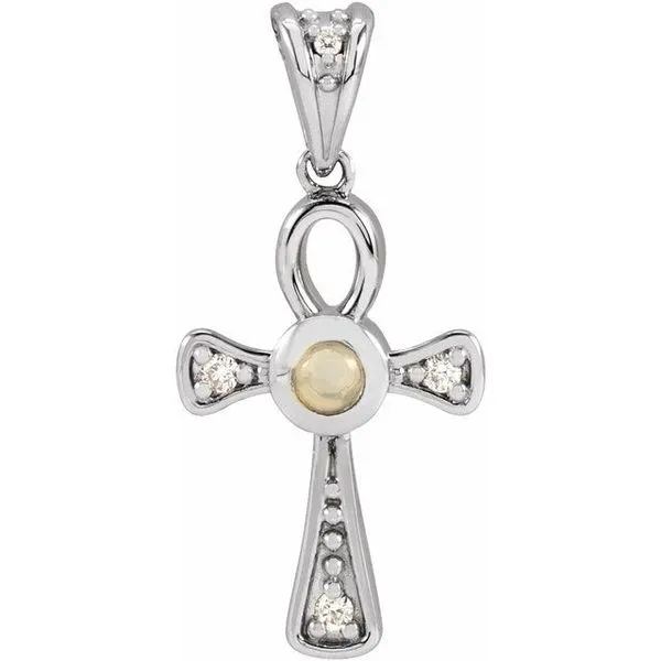 Cabochon Ankh Cross Pendant J. Meredith Jewelers Delafield, WI