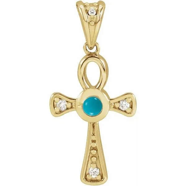 Cabochon Ankh Cross Pendant J. Meredith Jewelers Delafield, WI