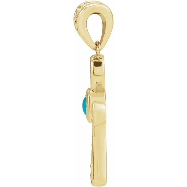 Cabochon Ankh Cross Pendant Image 2 Rasmussen Jewelers Spanish Fork, UT