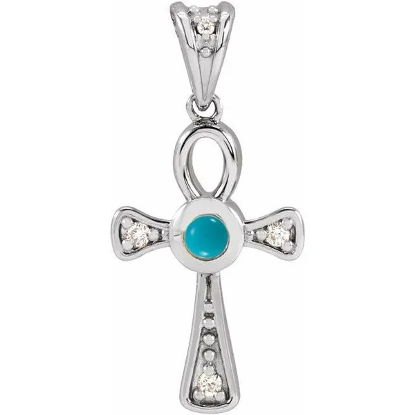 Cabochon Ankh Cross Pendant Hopman Jewelers Elkhart, IN