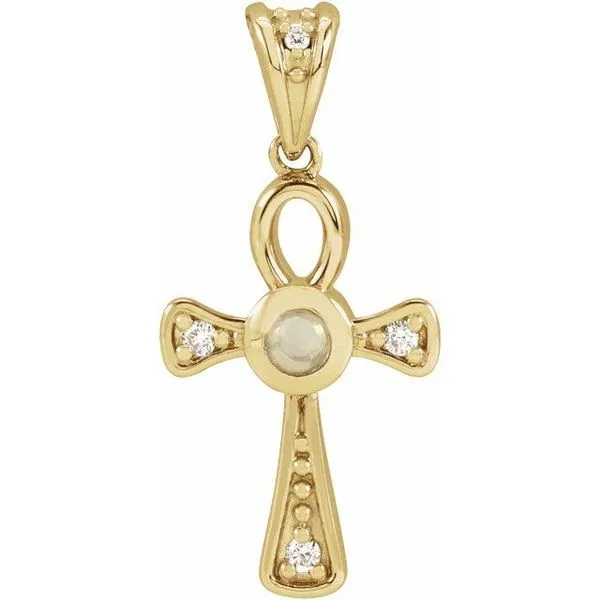 Cabochon Ankh Cross Pendant Hopman Jewelers Elkhart, IN