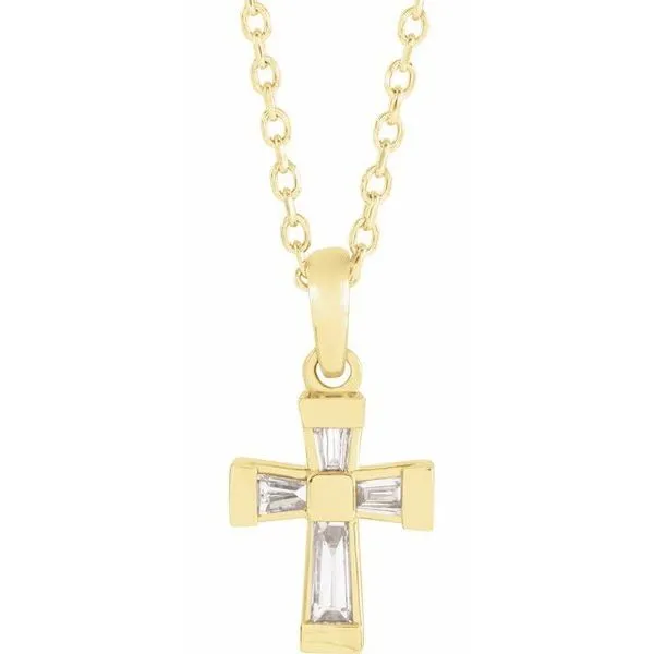 Accented Cross Necklace Hopman Jewelers Elkhart, IN