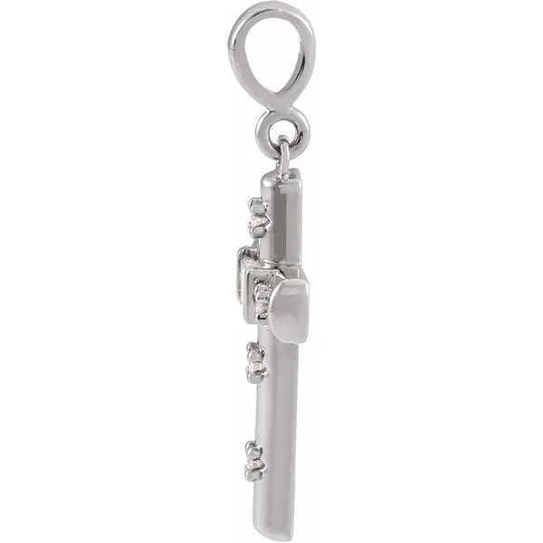 Accented Cross Pendant Image 2 Hopman Jewelers Elkhart, IN