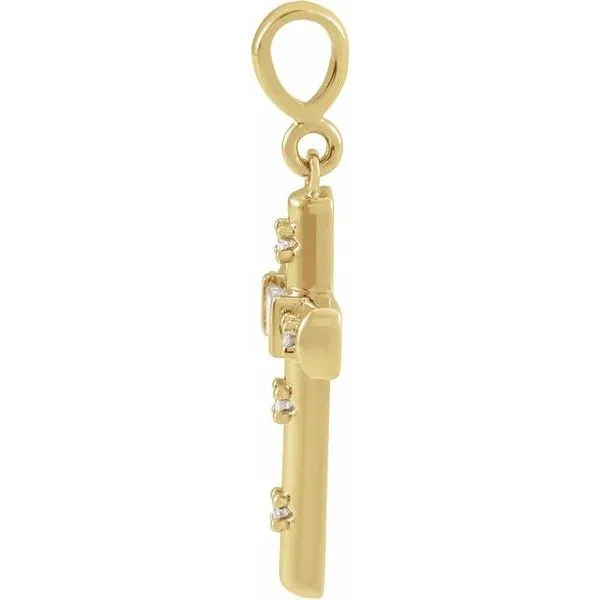 Accented Cross Pendant Image 2 Cherry Street Jewelers Tulsa, OK