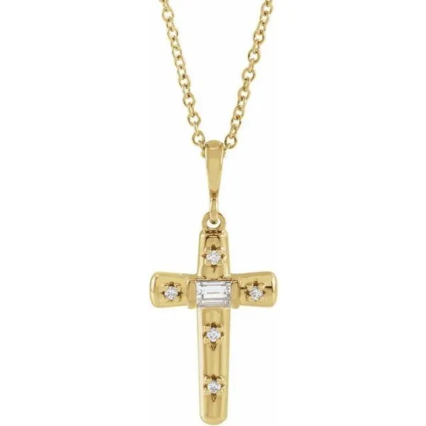 Accented Cross Necklace Cherry Street Jewelers Tulsa, OK