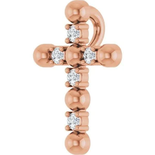 Beaded Cross Pendant Image 2 J. Meredith Jewelers Delafield, WI