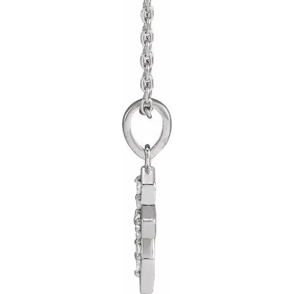 Petite Cross Necklace Image 2 M. J. Thomas Jewelers, Ltd. Stratford, CT