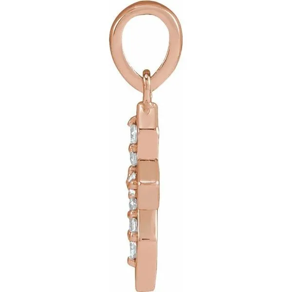 Petite Cross Pendant Image 2 Hopman Jewelers Elkhart, IN