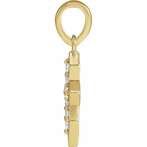 Petite Cross Pendant Image 2 Hopman Jewelers Elkhart, IN