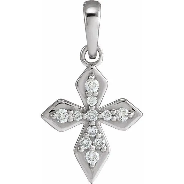 Petite Cross Pendant D'Errico Jewelry Scarsdale, NY