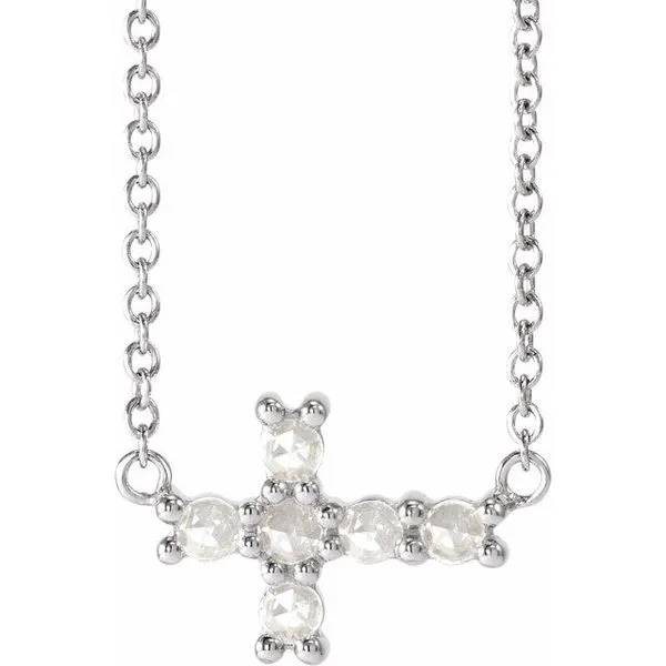 Sideways Cross Necklace J. Meredith Jewelers Delafield, WI