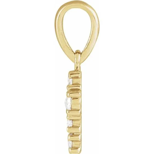 Rose-Cut Cross Pendant Image 2 Hopman Jewelers Elkhart, IN