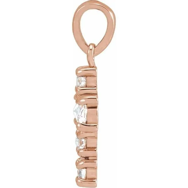 Rose-Cut Cross Pendant Image 2 Moseley Diamond Showcase Inc Lexington, SC