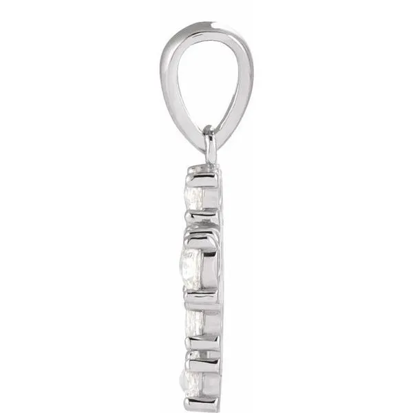 Rose-Cut Cross Pendant Image 2 Hopman Jewelers Elkhart, IN
