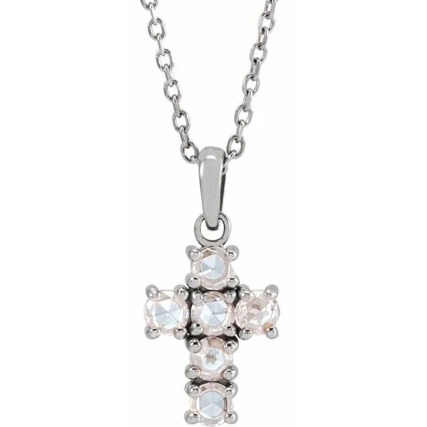 Rose-Cut Cross Necklace Jewelry Design Studio Jensen Beach, FL